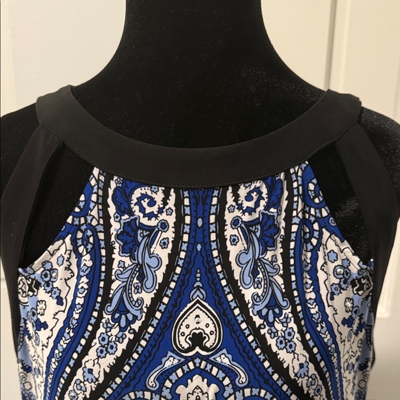 Blue Paisley Women's Top - Picture 3 of 4